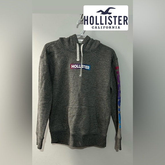 HOLLISTER Hoodie Gray - Picture 1 of 5